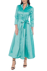 Marina 268350 Midi Length A Line Cocktail Pocket Dress
