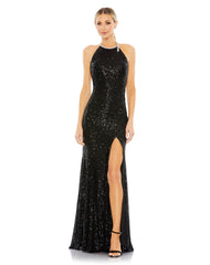 Prom Long Halter Formal Dress Halter Neckline Mac Duggal 26943