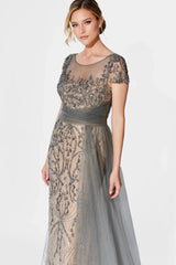 Ivonne D 122D62 Long Mother of the Bride Beaded Formal Dress