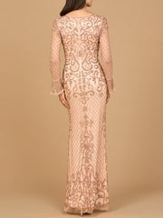 Lara Dresses 28867 Long Formal Beaded Evening Dress