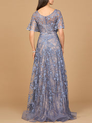 Lara Dresses 28923 Long Lace Formal A Line Dress