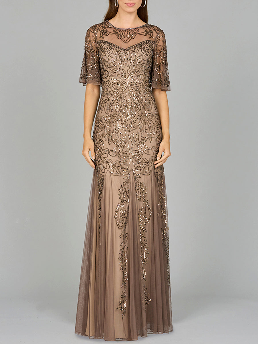 Lara Dresses 29092 Long Evening Gown Beaded Formal Dress