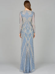 Lara Dresses 29112 Beaded Long Sleeve Mother of the Bride Formal Dress