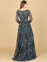 Lara Dresses 29153 Mother of the Bride Long Sleeve Lace Dress
