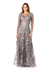 Lara Dresses 29327 Long Ball Gown Pattern Lace Evening Dress