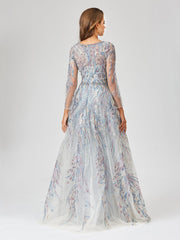 Lara Dresses 29452 Long Overskirt Formal Lace Evening Dress