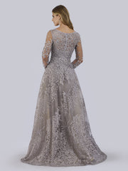 Lara Dresses 29759 Long Formal Lace Evening A Line Dress