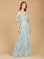 Lara Dresses 29772 Formal Long Lace Applique Mother of the Bride Dress