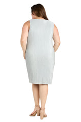 Plus Size Glitter Dress Jacket Dress R&M Richards 3007W