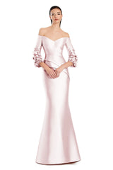 Alexander by Daymor 3049S25 Long Pleated Formal Evening Dress