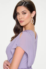 Cameron Blake CB203 Beaded A Line Long Formal Evening Dress