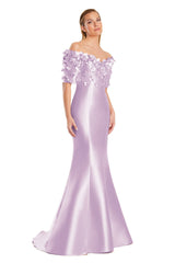 Alexander by Daymor 3084S25 Long Mermaid Applique Formal Evening Dress