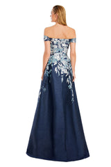 Alexander by Daymor 3097S25 Long Pocket Formal A Line Slit Evening Dress