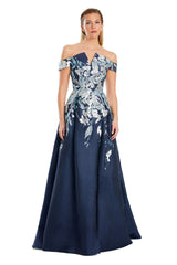 Alexander by Daymor 3097S25 Long Pocket Formal A Line Slit Evening Dress