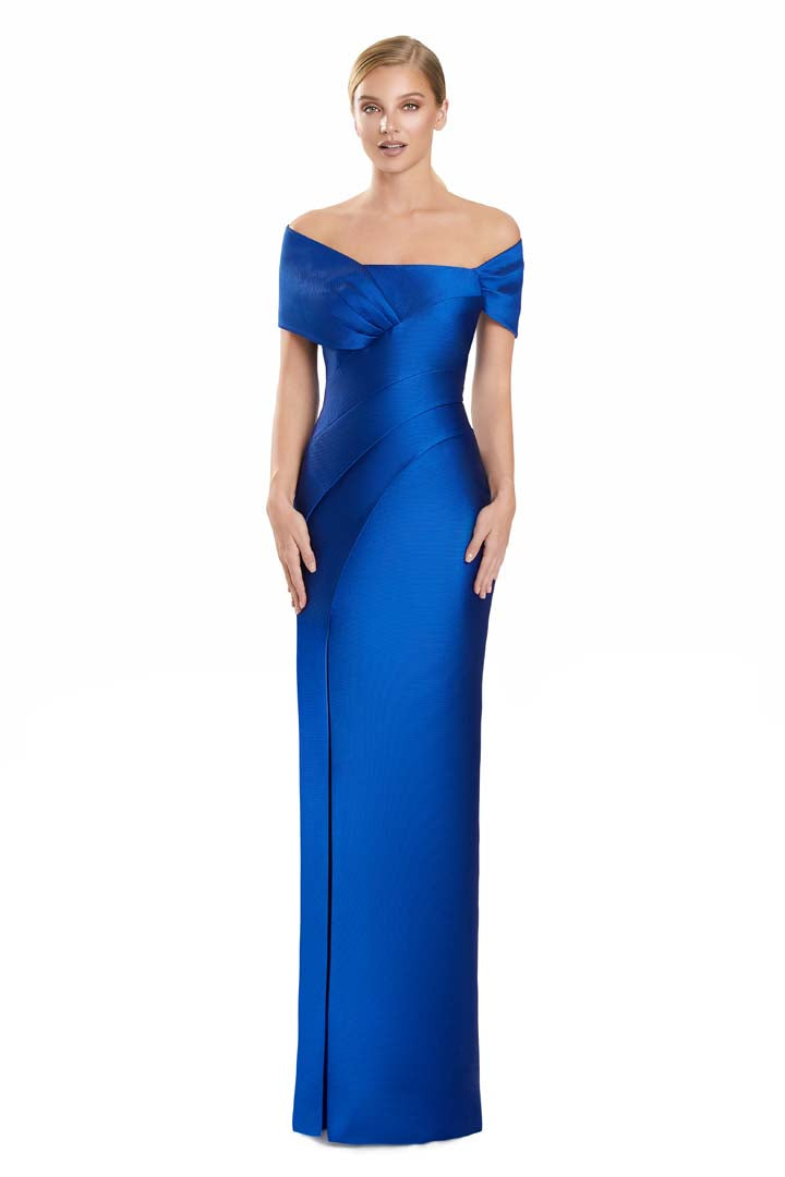 Alexander by Daymor 3127F25 Pleated Long Formal Evening Dress