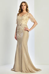 Adora Design 3252 Fitted Long Formal Plus Size Evening Dress