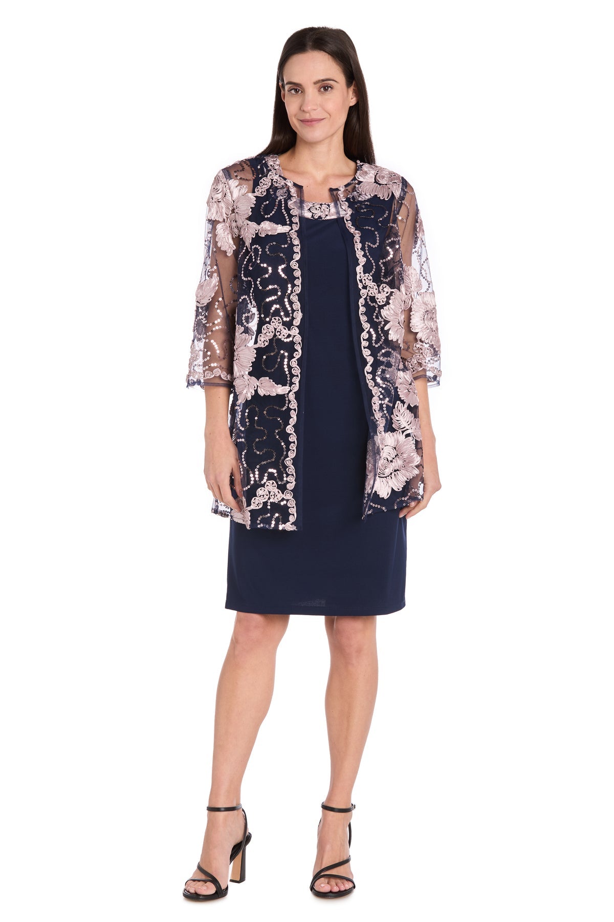 Two Piece Short Dress Mother of the Bride Jacket R&M Richards 3371