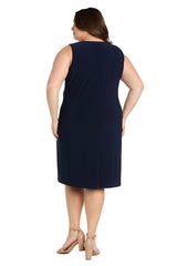 Floral Plus Size Jacket Dress Two Piece Short R&M Richards 3482W