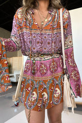 Alexandra Boho Flare Sleeve Dress