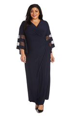Long Plus Size Evening Dress Formal R&M Richards 3641W
