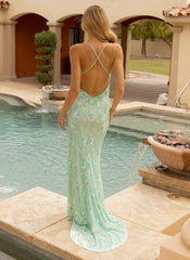 Formal Beaded Long Prom Dress by Primavera Couture 3731