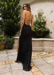 Primavera Couture 3933 Prom Long Fitted Sequins Dress