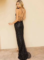 Primavera Couture 3965 Formal Long Fitted Prom Sequin Dress