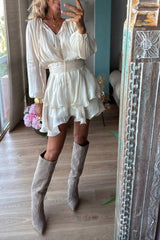 EMA beige, short dress