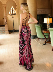Primavera Couture 4119 Long Formal Sequin Prom Dress