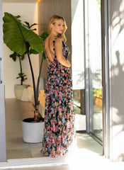 Primavera Couture 4167 Floral Formal Ruffles Prom Long Dress