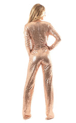 Jessica Angel 417 Long Sleeve Formal Sequin Jumpsuit