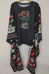 CCR Floral Sleeve Tee