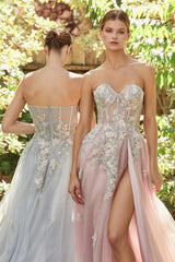 A1089 - Penelope Blossom Gown with Overskirt - Andrea & Leo