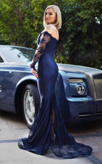 Jessica Angel 487 Long Formal Lace Evening Dress