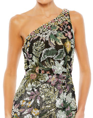 Long Formal Beaded Floral Prom Dress Beaded Floral Prom Mac Duggal 49574