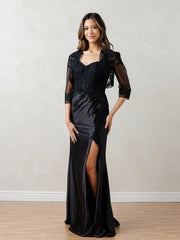 Eva Fashion 5298 Long Evening Formal Floral Lace Dress