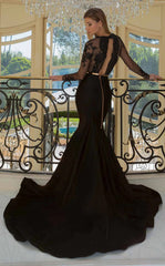 Jessica Angel 534 Long Sleeve Fitted Formal Lace Evening Dress