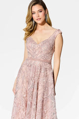 Ivonne D ID906 Long Ball Gown Feather Lace  Evening Dress