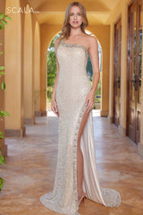 Scala 61324 Beaded Prom Formal Long Dress