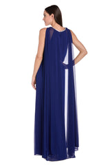 Long Formal Evening Dress A Line Cape R&M Richards 6635