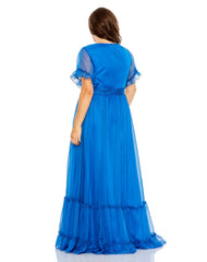 Tiered Long Plus Size Formal Dress Tiered Long Formal Plus Size Mac Duggal 68430