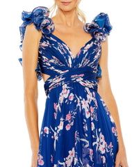 Tiered Floral Long Prom Formal Dress Tiered Floral Long Formal Mac Duggal 68520