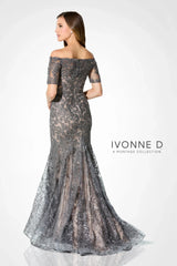 Ivonne D ID925 Beaded Mermaid Formal Long Evening Dress