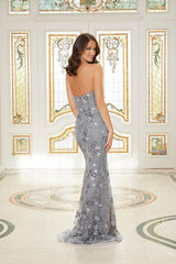 MGNY Madeline Gardner New York  72737 Long Sequin Formal Dress