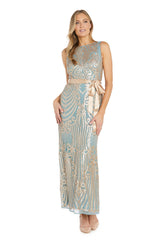 Long Sequin Dress Formal Evening R&M Richards 7380