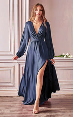LaDivine 7475 Formal Long Sleeve Dress Evening Gown