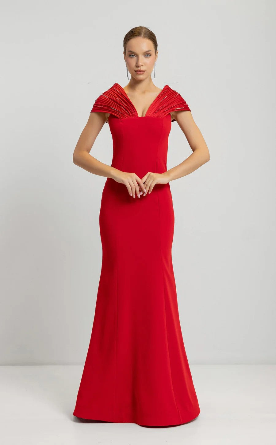 Odrella 7818 Long Mermaid Fit Formal Evening Dress