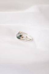 Willow Moss Agate Ring