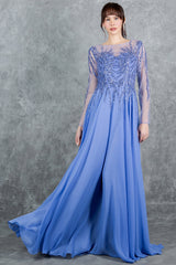 Cinderella Couture 8294M A Line Long Formal Sequin Dress