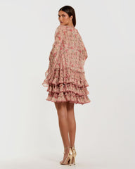 Homecoming Cocktail Dress Short Mini Ruffle Mac Duggal 8336